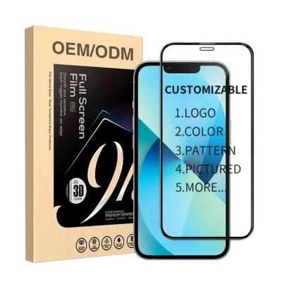 China Customization OEM 9H 3D Screen Protector For IPhone 14 13 12 Pro Max for sale