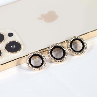 China Mobile Diamond Luxury Phone Lens Glass Camera Protector For Iphone 11-14 for sale