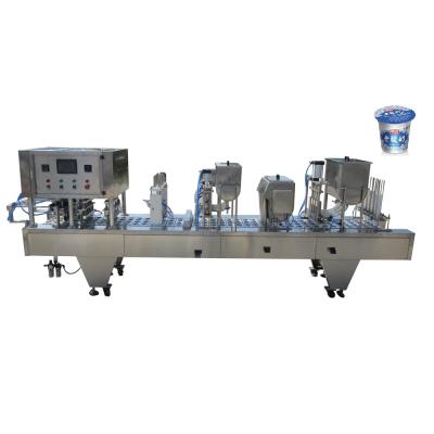 China Stainless Steel  Automatic Flowing Liquid Water Cup Fill Sealing Machine for sale