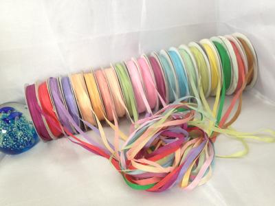 China 100% pure silk embroidery ribbon,4mm silk ribbon,solid color slik satin ribbon polyester satin ribbon decoration for sale