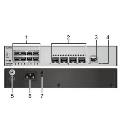 China S5735-L8T4S-A1 Tarjeta Gigabit Ethernet Nic 8x 10 100 1000Base-T 4 Gigabit SFP en venta