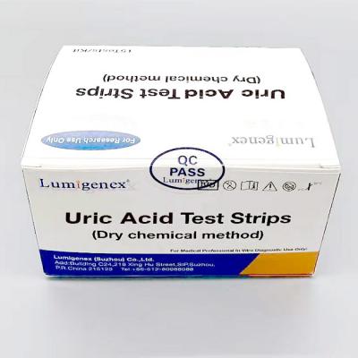 Chine Bandelettes de test d'acide urique sanguin CE 20μL avec analyse chimique sèche à vendre