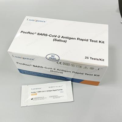 China ISO 20mins Covid-19 Antigen Saliva Test Kit High Sensitivity for sale