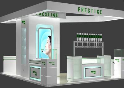 Chine Coffret d'étalage cosmétique en bois avec l'éclairage de LED, présentoirs de maquillage à vendre