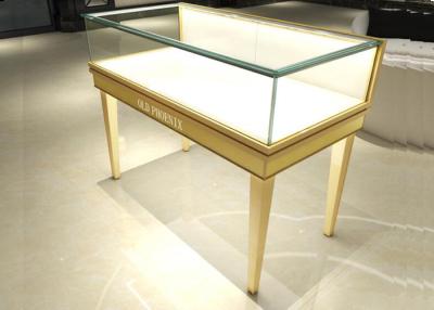 China Retail Jewelry Store Showcases With Led Lights , Glass Jewelry Display Case for sale