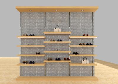 China Casual Shoe Shop Display Stands , Modern Footwear Display Shelves For Decoration for sale