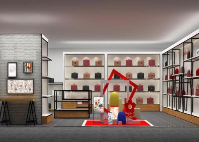 China Customized Shopping Mall Retail Shop Display Shelving For Handbags / Suitcase for sale