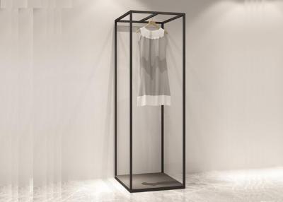 China RAL Black Color Commercial Clothes Racks And Stands For Shops Or Showrooms for sale