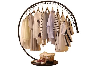 China Creative Shaped Apparel Display Racks With Metal Base For Shopping Mall for sale