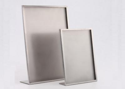 China Brushed Steel Panel Advertising Pop Store Display Props A3 / A4 Size for sale