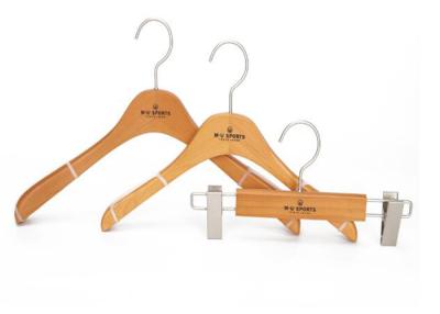 China Coat and Pants Wooden Clothing Store Hangers For Sports Garment Shop for sale