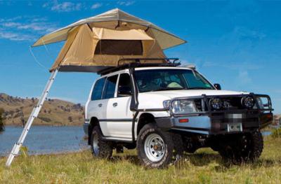 China Easy On 4x4 Roof Top Tent Stainless Steel Pole Material For 2 Person for sale