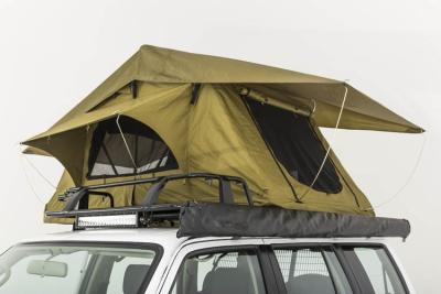 China Double Layer Vehicle Top Tent , Truck Parts Jeep Wrangler Roof Rack Tent for sale