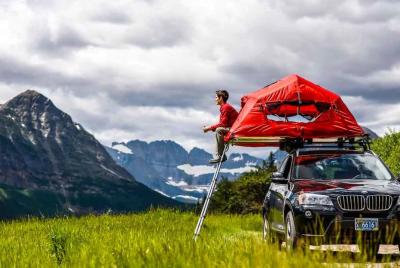 China UV 50+ Roof Rack Camping Tent , Jeep Roof Mounted Tent Fashionable Design for sale