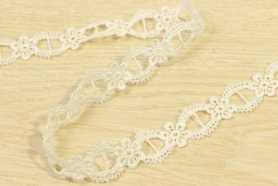 China Symmetrical Lace Edging By The Metre Multifeature Ivory Color Interlining for sale