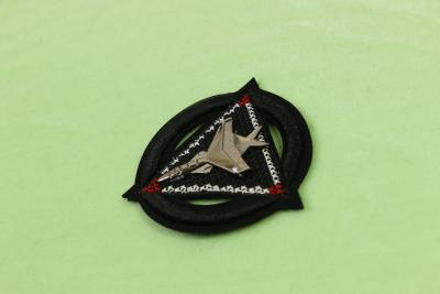 China 6cm Embroidered Circle Patch , Multiapplication custom embroidered badges for sale