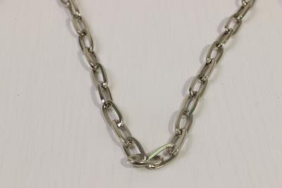 China Multiapplication Silver Plated Cable Chain 9mm Width Ecofriendly for sale