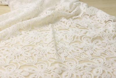 China Chemical Allover Lace Fabric OEKO TEX 100 Approved Breathable OEM Available for sale
