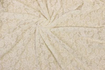 China Nylon Mesh Allover Lace Fabric Slightly Stretchable ODM Available for sale