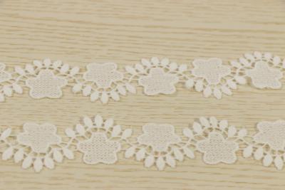 China Dentate Decorative Chemical Lace Trim 3CM 100% polyester for sale