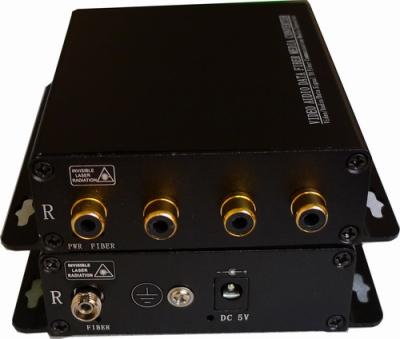 China 4-ch line RCA Audio To Fiber Convertor,2-CH BI-DI RCA Audio extender over fiber for sale