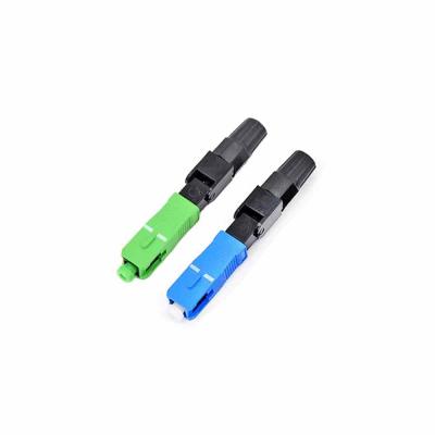 China SC Fast Connector Field Quick Assembly SC APC UPC Fiber Optic Connector for sale