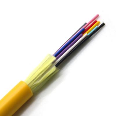 China GJFJH Indoor Communication 12 Core Multimode Fiber Optic Cable for sale