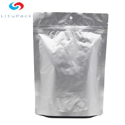 China Aluminium Foil Mylar Zip Lock Stand Up Pouch Bag 120mic For Food Packaging for sale