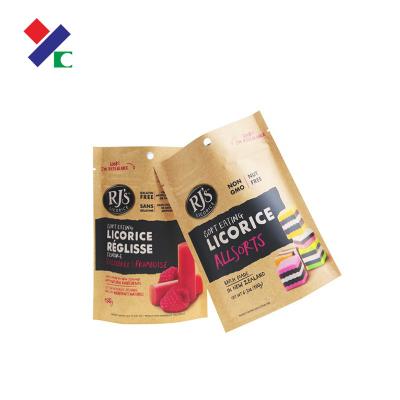 China Matte Varnish Printing Kraft Paper Pouch Plastic Liner High Barrier Packaging for sale