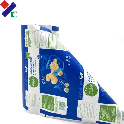 China Aluminum Foil Food Packaging Film Roll Waterproof Metallised Bopp Film Gravure Printing for sale