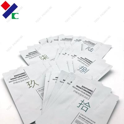 Chine Sac facial latéral de masque de papier d'aluminium de poche de joint d'OEM trois à vendre
