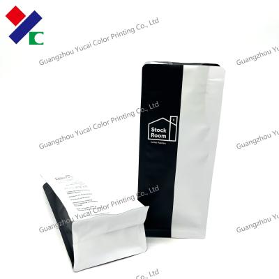 中国 250gジッパーのコーヒー弁が付いている包装の袋の無光沢の印刷のアルミ ホイルの平底袋 販売のため