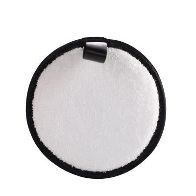 China White Microfiber Face Rounds to Remove Mascara Foundation Lipstick and Eye Shadow Washable Round Beauty Cloths for sale
