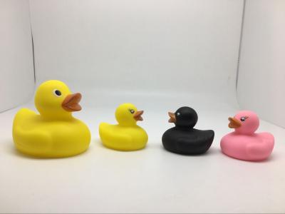 China Soft Colorful Squeezing Rubber Ducks Family Set With Customized Shape Duck Sort for sale