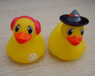 China 5cm Length Mini Yellow Cute Rubber Ducks ,  Bathroom Rubber Ducks Phthalates Free for sale