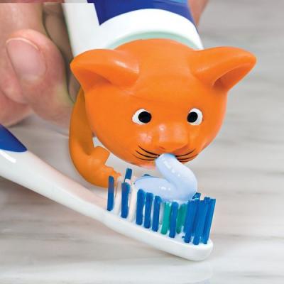 中国 OEM猫の形の歯磨き粉の広がりは子供のためにPPの食品等級の安全な柔らかさの先頭に立ちます 販売のため