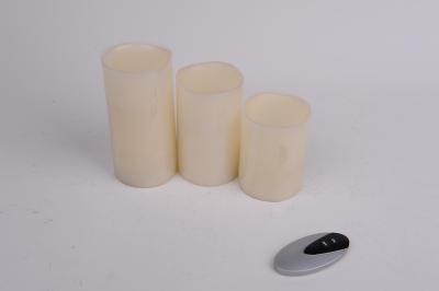 China Flameless Candles With Flickering Flame , Battery Operated Candles With Timer  for sale