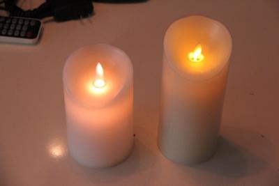 China Battery Operated Flickering White Flameless Candles Party Decoration for sale