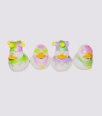China Decorated Rubber Ducks Eco Friendly PVC , Sports Themed Rubber Duck Squeaky Toy  for sale