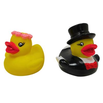 China Las decoraciones amarillean el juguete flotante del pato/el ftalato flotante de los patos del caucho libremente en venta