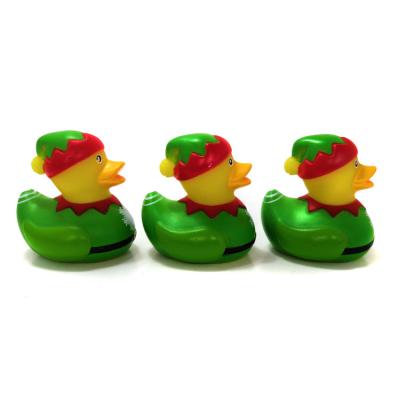 China Floating Squeaky Bath Baby Rubber Duck Vinyl Christmas Gift 5 X 4.5 X 4.8cm for sale