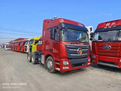 China Gebruikte Foton-tractorkop Truck 6x4 Trailerkop 12 wielen 430 pk vrachtwagenvoertuigen Te koop