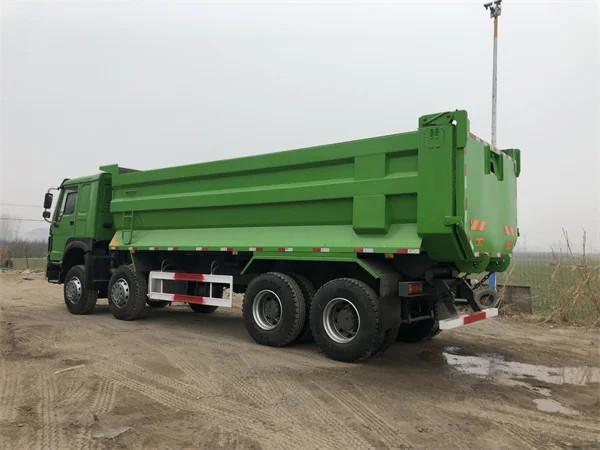 Quality Howo Euro 2 Diesel Dump Truck Trailer Used 8X4 12 Wheel for sale