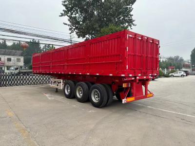 China 50cbm 80 toneladas Tractor de descarga lateral Semi remolque de 3 ejes Semi remolque de camión en venta