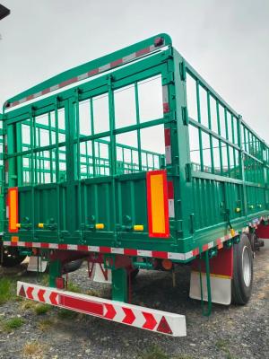 China 10 foot 3 Axle Fence Cargo Trailers Bulk Stake Cargo Trailers For Sale à venda