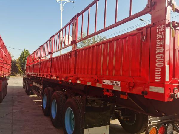 Quality 42 Foot 3 Axle Fence Tipping Semi-Trailer Stake Cargo Trailer 13m for sale