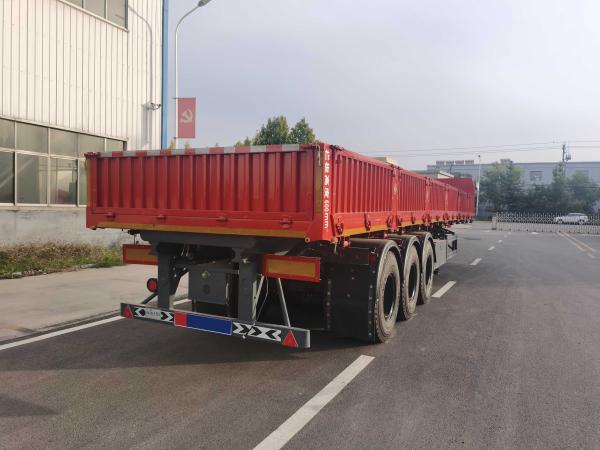 Quality 3 Axle Side Tilting Stake Cargo Trailer High Load Bearing Capacity for sale