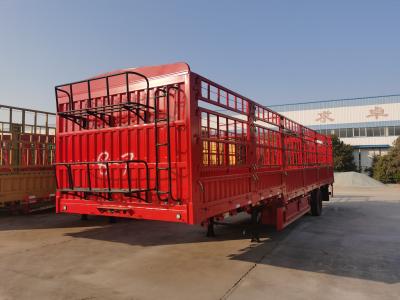 中国 3 軸 ステーク 貨物 トレーラー 60T/80T フェンス 半トレーラー トレーラー 販売のため