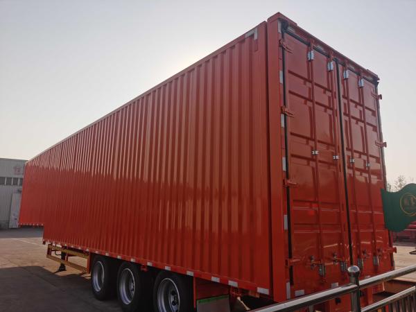 Quality Enclosed 3 Axle Box Cargo Trailer 80 Ton High Load Capacity High Capacity for sale
