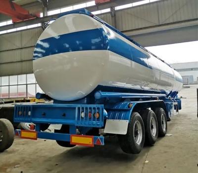 China Aluminium Fuel Tanker Trailer Truck Manufacturers 3 Axle Gasoline Crude Oil Trailer for sale